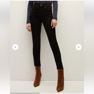 Veronica Beard Debbie Ankle Skinny Jeans Onyx Wash Size 27 High Rise